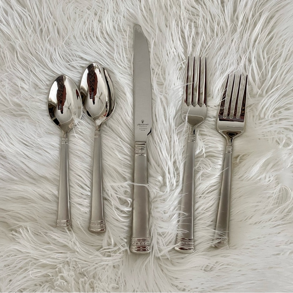 Waterford Matte Carina Stainless Flatware 5pc Set